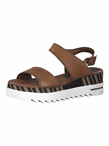Marco Tozzi Damen 2-2-28730-28 Sandale, Cognac Antic, 38 EU von MARCO TOZZI