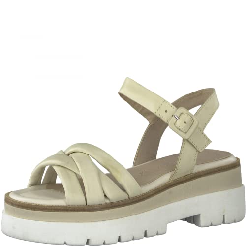 Marco Tozzi Damen 2-2-28733-28 Sandale, Cream, 37 EU von MARCO TOZZI