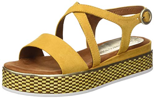 Marco Tozzi Damen 2-2-28740-24 Riemchensandalen, Gelb (Saffron Comb 656), 40 EU von MARCO TOZZI