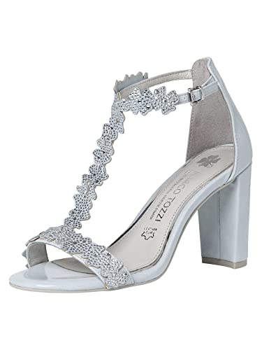 Marco Tozzi Damen 2-2-88310-28 Sandale, LT. Blue PAT, 41 EU von MARCO TOZZI