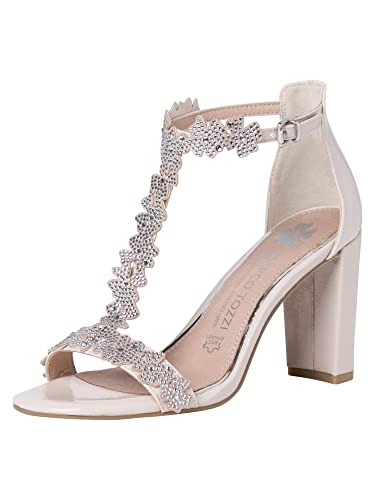 Marco Tozzi Damen 2-2-88310-28 Sandale, Powder PATENT, 40 EU von MARCO TOZZI