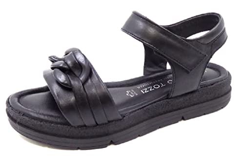 Marco Tozzi Damen 2-2-88701-20 Sandale, Black, 40 EU von MARCO TOZZI