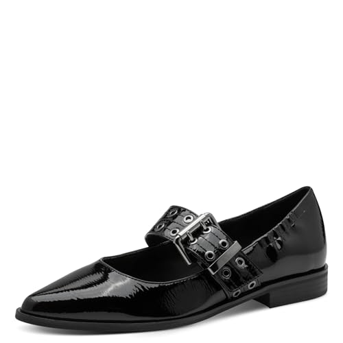 Marco Tozzi Damen 2-22128-45 Ballerina, Black Patent, 37 EU von MARCO TOZZI