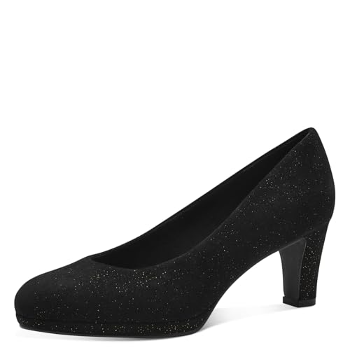 MARCO TOZZI Damen Pumps Vegan Elegant, Schwarz (Black/Gold), 37 EU MARCO TOZZI Damen Pumps Vegan Elegant, Schwarz (Black/Gold), 37 EU von MARCO TOZZI