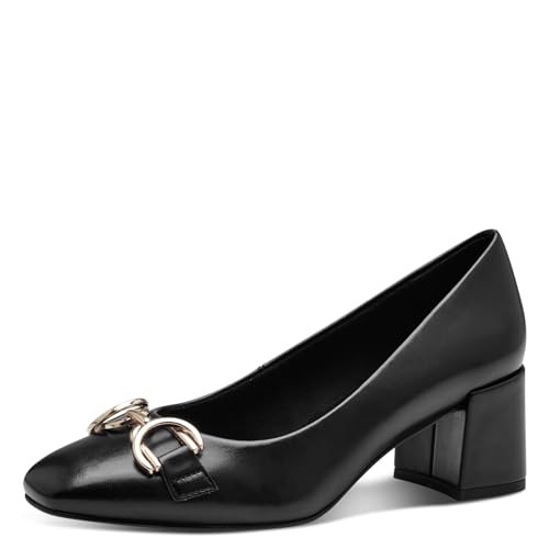 MARCO TOZZI Damen Pumps mit Blockabsatz Vegan, Schwarz (Black), 38 EU von MARCO TOZZI