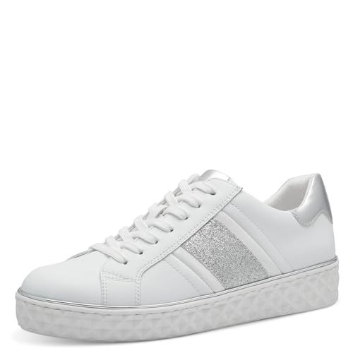 MARCO TOZZI Damen Sneaker flach Vegan Freizeit, Weiß (White Comb), 36 EU MARCO TOZZI Damen Sneaker flach Vegan Freizeit, Weiß (White Comb), 36 EU von MARCO TOZZI