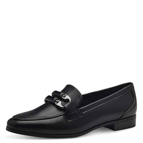 MARCO TOZZI Damen Loafer ohne Absatz mit Schnalle Flach, Schwarz (Black), 40 EU MARCO TOZZI Damen Loafer ohne Absatz mit Schnalle Flach, Schwarz (Black), 40 EU von MARCO TOZZI