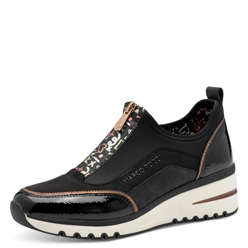 Marco Tozzi Damen 2-24780-45 Sneaker, Black/Copper, 36 EU von MARCO TOZZI