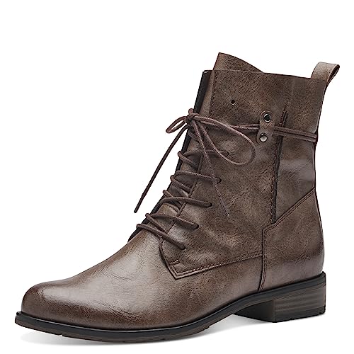 MARCO TOZZI Damen Stiefeletten zum Schnüren aus Kunstleder Flach, Braun (Mud), 36 MARCO TOZZI Damen Stiefeletten zum Schnüren aus Kunstleder Flach, Braun (Mud), 36 von MARCO TOZZI