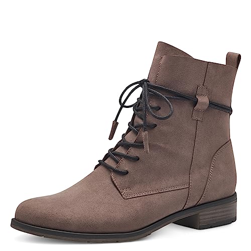 MARCO TOZZI Damen Stiefeletten zum Schnüren Flach Winter, Braun (Pepper), 39 von MARCO TOZZI