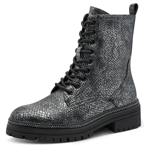 Marco Tozzi Damen 2-25202-43 Stiefelette, Pewter Struct, 40 EU von MARCO TOZZI