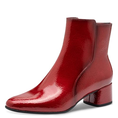 Marco Tozzi Damen 2-25302-45 Stiefelette, Dk.Red Pat, 38 EU von MARCO TOZZI