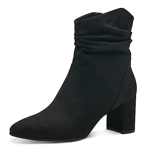 MARCO TOZZI Damen Stiefeletten mit Absatz Elegant Blockabsatz, Schwarz (Black), 36 von MARCO TOZZI