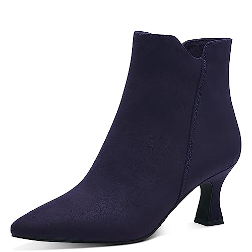 MARCO TOZZI Damen Stiefeletten Spitz mit Absatz Elegant, Violett (Purple), 37 von MARCO TOZZI