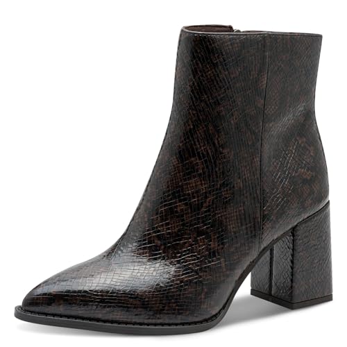 Marco Tozzi Damen 2-25382-45 Stiefelette, Cafe Structure, 40 EU von MARCO TOZZI