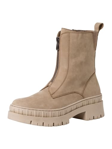 Marco Tozzi Damen 2-25409-41 Boot, Taupe Nubuck, 41 EU von MARCO TOZZI