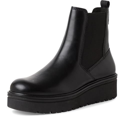 MARCO TOZZI Damen Chelsea Boots mit Plateau mit Reißverschluss, Schwarz (Black), 37 EU MARCO TOZZI Damen Chelsea Boots mit Plateau mit Reißverschluss, Schwarz (Black), 37 EU von MARCO TOZZI