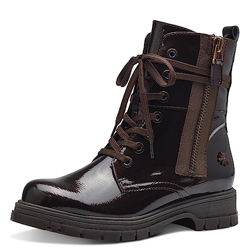 MARCO TOZZI by Guido Maria Kretschmer Damen Stiefeletten zum Schnüren Winter, Braun (Mocca Patent), 37 von MARCO TOZZI