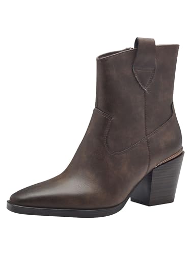 MARCO TOZZI Damen Stiefeletten mit Absatz Spitz Cowboy, Braun (Mocca), 41 EU MARCO TOZZI Damen Stiefeletten mit Absatz Spitz Cowboy, Braun (Mocca), 41 EU von MARCO TOZZI