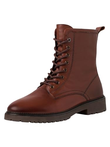 MARCO TOZZI Damen Stiefeletten zum Schnüren aus Leder mit Reißverschluss, Braun (Cognac), 38 EU MARCO TOZZI Damen Stiefeletten zum Schnüren aus Leder mit Reißverschluss, Braun (Cognac), 38 EU von MARCO TOZZI