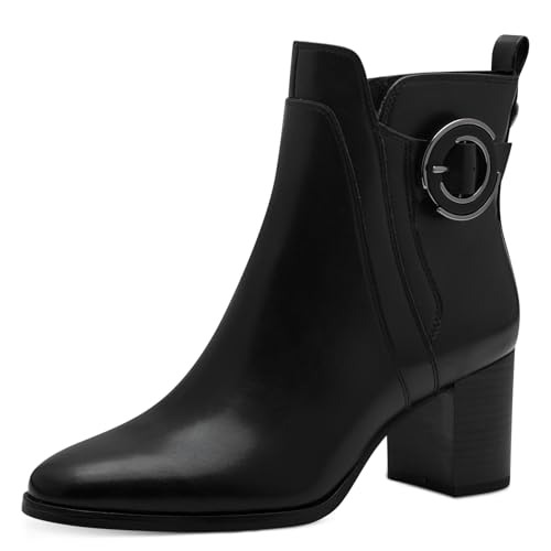 MARCO TOZZI Damen Stiefeletten mit Absatz Vegan mit Reißverschluss, Schwarz (Black), 41 EU MARCO TOZZI Damen Stiefeletten mit Absatz Vegan mit Reißverschluss, Schwarz (Black), 41 EU von MARCO TOZZI