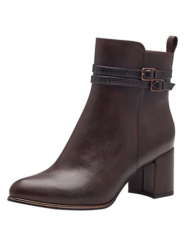 MARCO TOZZI Damen Stiefeletten mit Absatz Vegan Spitz, Braun (Mocca Comb), 38 EU MARCO TOZZI Damen Stiefeletten mit Absatz Vegan Spitz, Braun (Mocca Comb), 38 EU von MARCO TOZZI