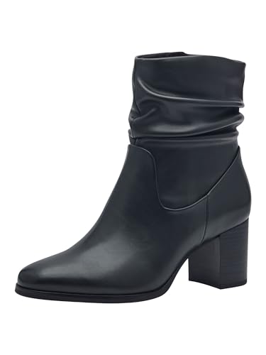 MARCO TOZZI Damen Stiefeletten mit Absatz Vegan mit Reißverschluss, Grün (Forest), 40 EU von MARCO TOZZI