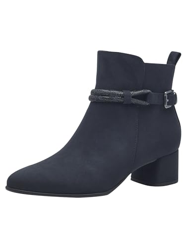 Marco Tozzi Damen Bootie Zip+Slip 2-25399-43 Mode-Stiefel, DK.Navy, 39 EU Weit von MARCO TOZZI