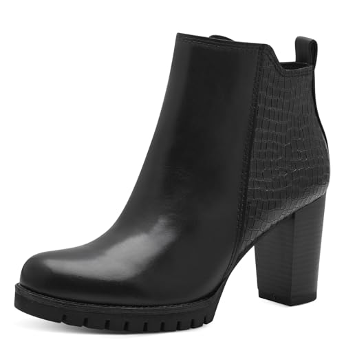 Marco Tozzi Damen Bootie Zip+Slip 2-25428-43 Mode-Stiefel, Black Comb, 38 EU von MARCO TOZZI