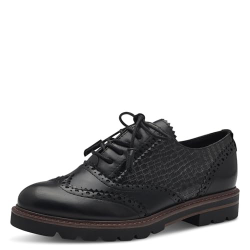 Marco Tozzi Damen Lace-Up 2-23700-41 Schnürer, Pewter STR.COM, 38 EU von MARCO TOZZI