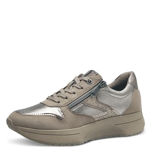 MARCO TOZZI Damen 2-23722-43 Sneaker, Taupe Comb, 37 EU von MARCO TOZZI