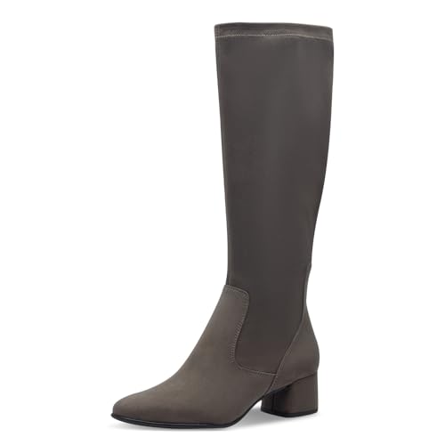 MARCO TOZZI Damen Hohe Stiefel mit Absatz Kniehoch Elegant, Braun (Pepper), 37 EU von MARCO TOZZI