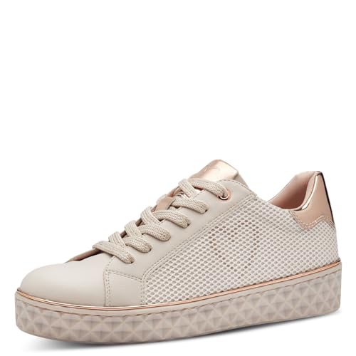 MARCO TOZZI by Guido Maria Kretschmer Damen Sneaker flach mit dicker Sohle Bequem, Beige (Powder Comb), 40 EU von MARCO TOZZI