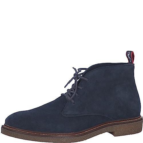 MARCO TOZZI by Guido Maria Kretschmer Herren Stiefeletten zum Schnüren aus Wildleder Elegant, Blau (Navy), 41 von MARCO TOZZI