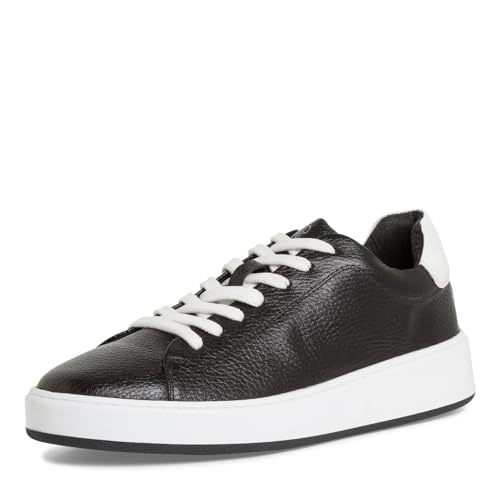 MARCO TOZZI by Guido Maria Kretschmer Herren Sneaker flach aus Leder mit dicker Sohle, Schwarz (Black White), 41 EU von MARCO TOZZI