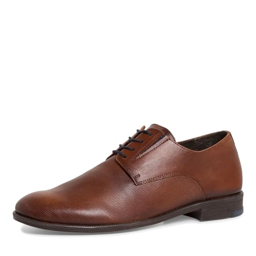 MARCO TOZZI by Guido Maria Kretschmer Herren Anzugschuhe aus Leder Oxford, Braun (Cognac), 42 EU von MARCO TOZZI