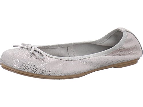 Marco Tozzi Premio Mädchen 42404 Geschlossene Ballerinas, Grau (Grey Metallic), 36 EU von MARCO TOZZI