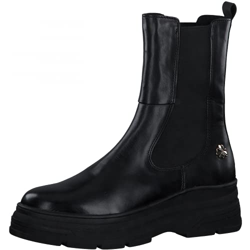 Marco Tozzi by Guido Maria Kretschmer Damen 2-2-85301-37 Leder Boot Mode-Stiefel, Black Antic, 41 EU von MARCO TOZZI