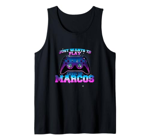 Herren MARCOS - LEVEL UP mit Controller: WILL NUR SPIELEN Tank Top Herren MARCOS - LEVEL UP mit Controller: WILL NUR SPIELEN Tank Top von MARCOS Sohn Enkel Geburtstag Geschenkideen