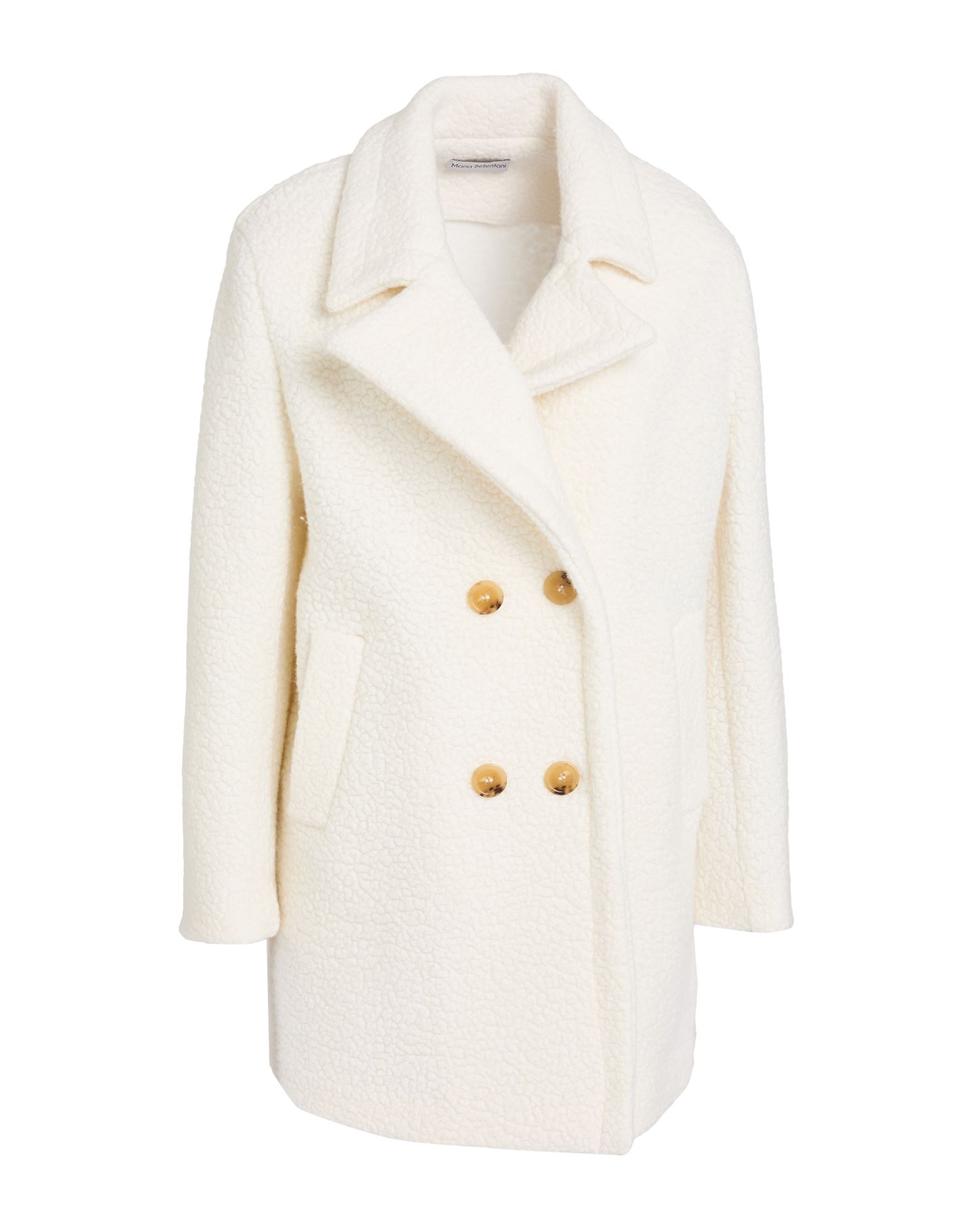 MARIA BELLENTANI Mantel Damen Weiß von MARIA BELLENTANI