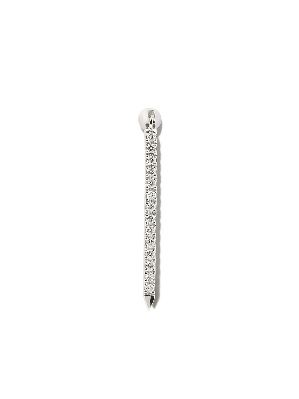 MARIA TASH 18kt Eternity Bar Weißgoldanhänger mit Diamanten - Silber von MARIA TASH