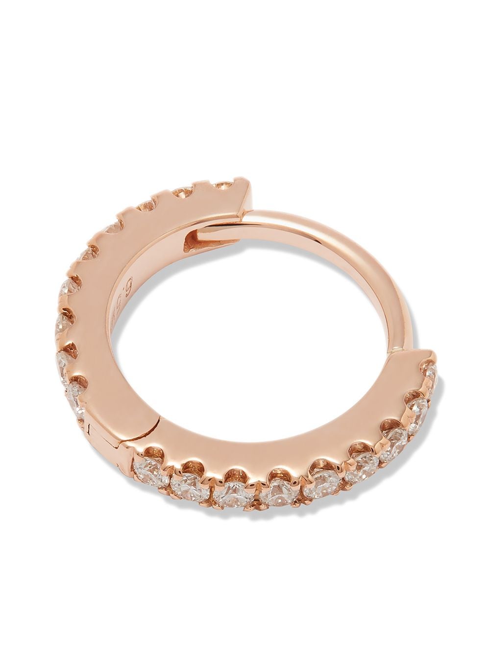 MARIA TASH 18kt Rotgoldohrring mit einem Diamanten - Rosa von MARIA TASH