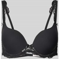 Marie Jo BH mit Spitzenbesatz Modell 'Cyrile' in Metallic Black, Größe 80B von MARIE JO