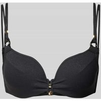 Marie Jo Bikini-Oberteil mit doppelten Spaghettiträgern Modell 'DAHU' in Black, Größe 70/C von MARIE JO