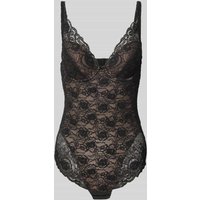 Marie Jo Body aus Spitze mit Hakenverschluss Modell 'Cyrile' in Metallic Black, Größe 85D Marie Jo Body aus Spitze mit Hakenverschluss Modell 'Cyrile' in Metallic Black, Größe 85D von MARIE JO