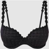Marie Jo Schalen-BH mit Herz-Ausschnitt und Push-Up-Effekt Modell 'Avero' in Black, Größe 70C von MARIE JO
