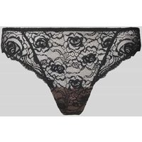 Marie Jo String aus Spitze Modell 'Cyrile' in Metallic Black, Größe 44 von MARIE JO