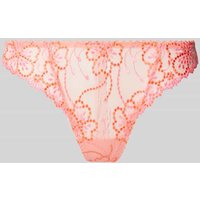 Marie Jo String mit Spitzenbesatz Modell 'Jane' in Apricot, Größe 38 von MARIE JO