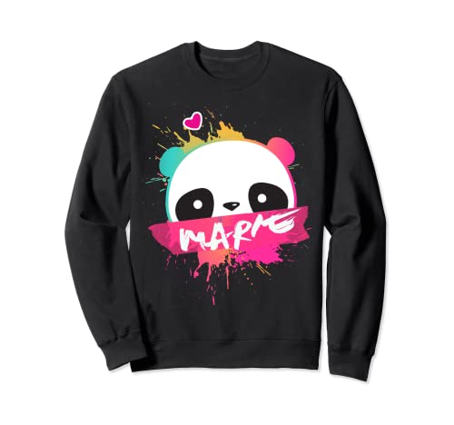 MARIE - Schöner Mädchen Name mit süßem Panda Sweatshirt von MARIE Tochter Enkel Geburtstag Geschenkideen