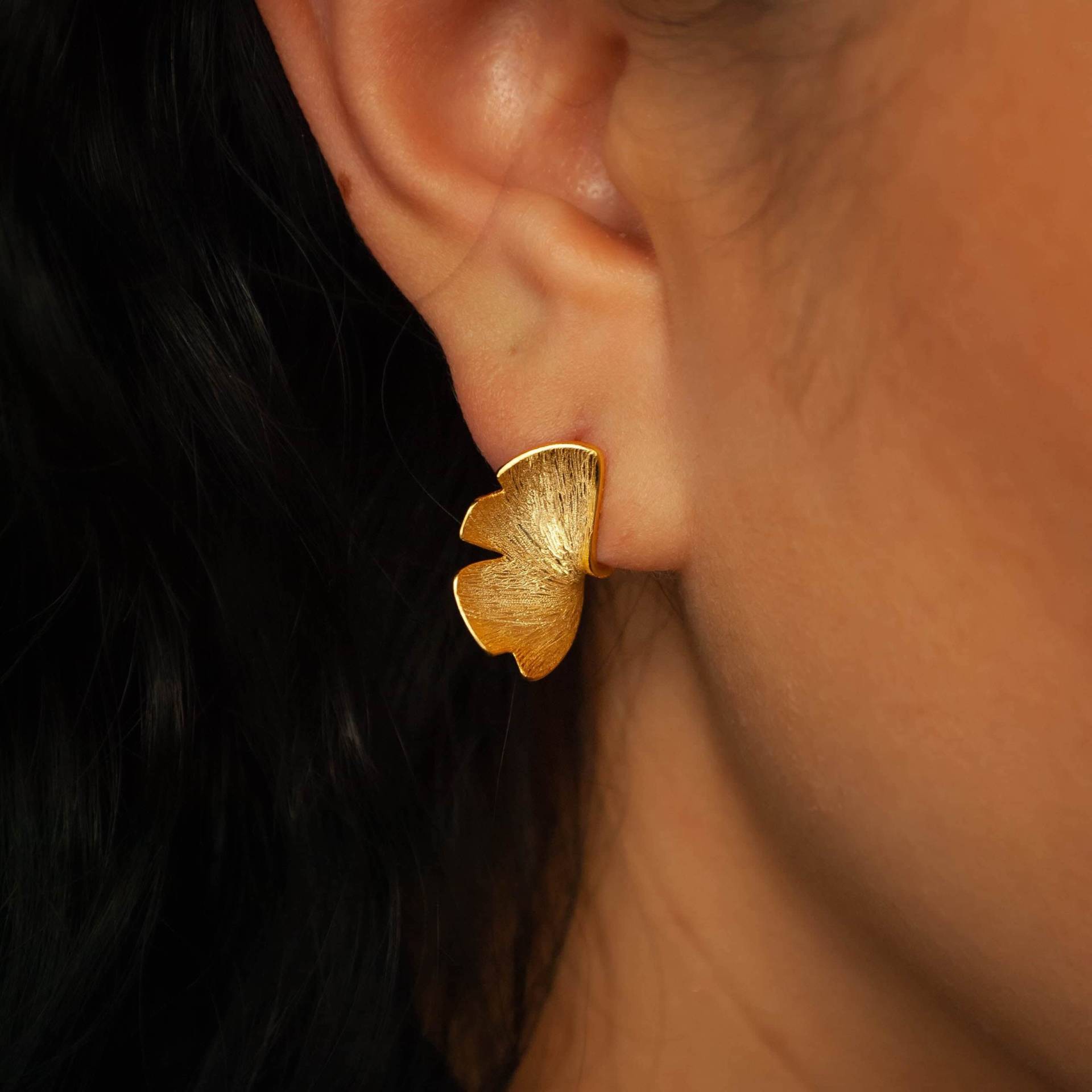 Süße Ginkgo Ohrstecker von MARIEJUNEJewelry